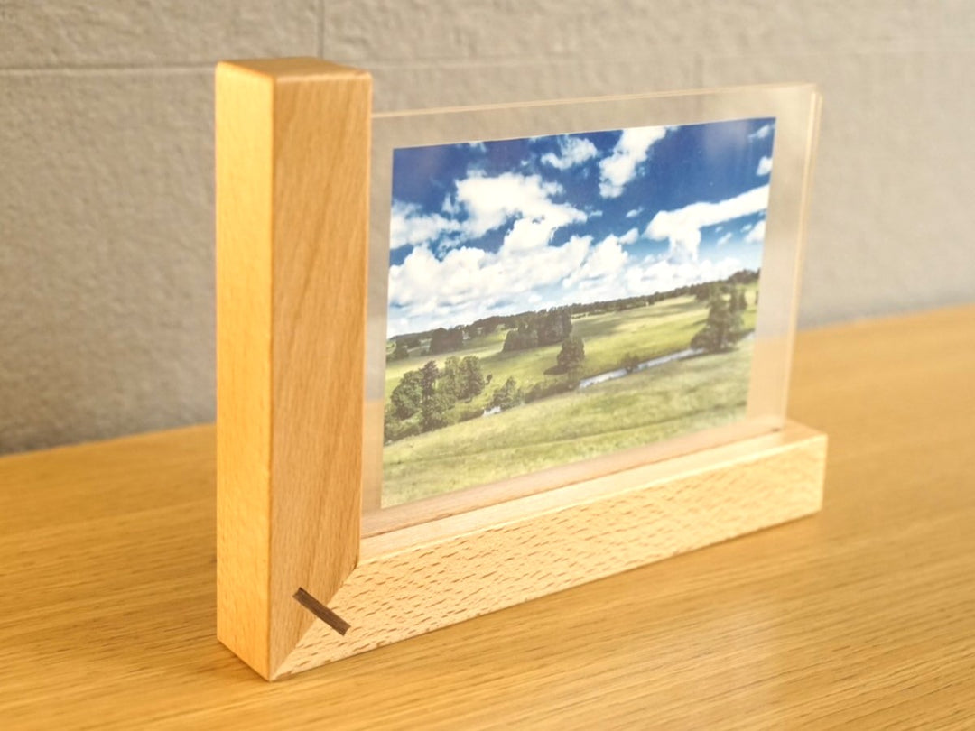 名入れ対応可能☆【国産】木製フォトフレーム L字型 – おいたちこばこ